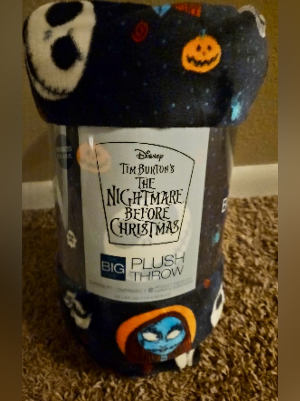 The Big One Disney Halloween Nightmare Before Christmas Fleece blanket
